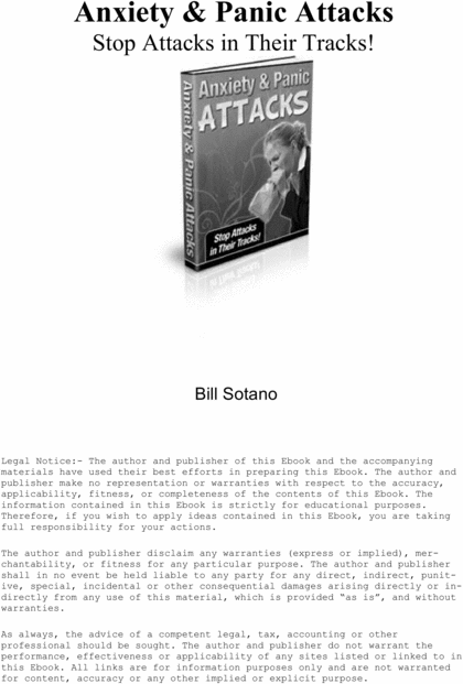 Product picture Stop Anxiety & Panic Attacks